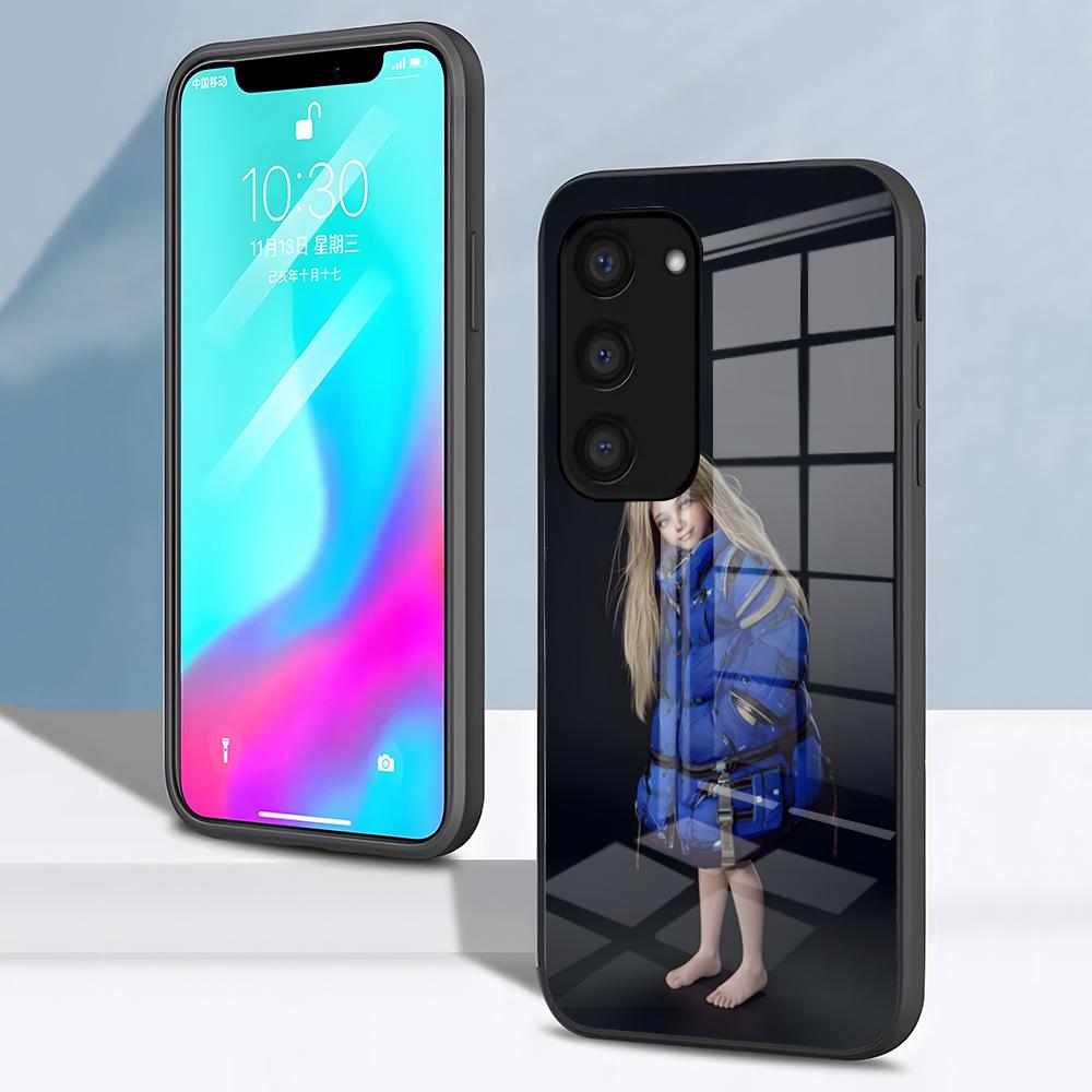 Diana Pragmata Handyhülle Für Samsung S26 S25 S24 FE S23 S22 S21 Plus S20 Ultra Note20Ultra Schwarze Glasabdeckung