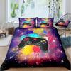 Gamer Bedding Sets for Boys Gaming Duvet Cover Set Video Games Comforter Cover Play Designs Bed Set with Pillowcase