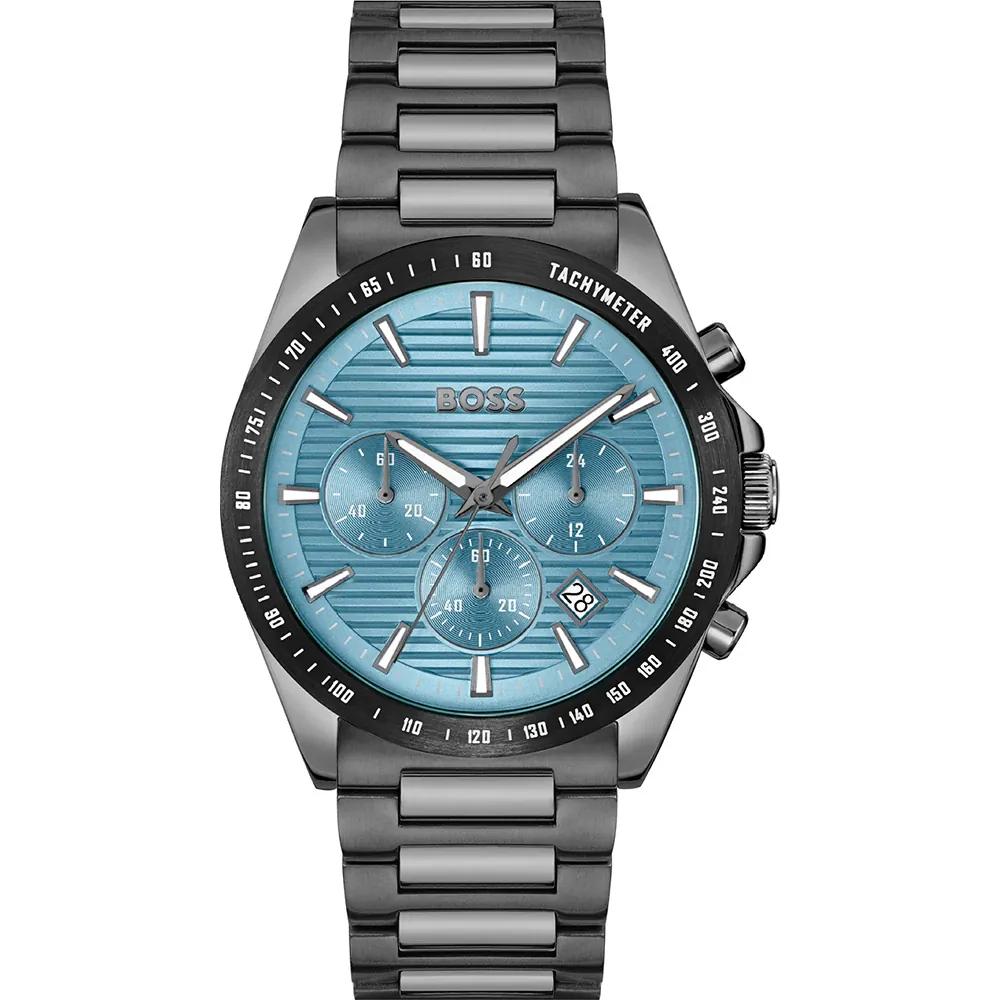 BOSS Strike Chrono Light Blue Anthracite Stainless steel Men s Quartz 1514242 светло-синий