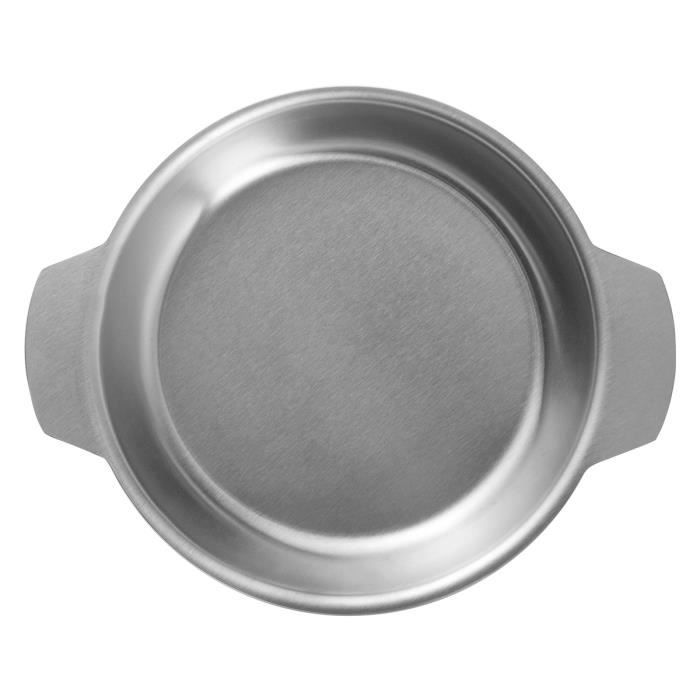 Plat à Rations - IBILI - 16 cm - Acier Inoxydable - Kompatibilní Lave-Vaisselle - Blanc