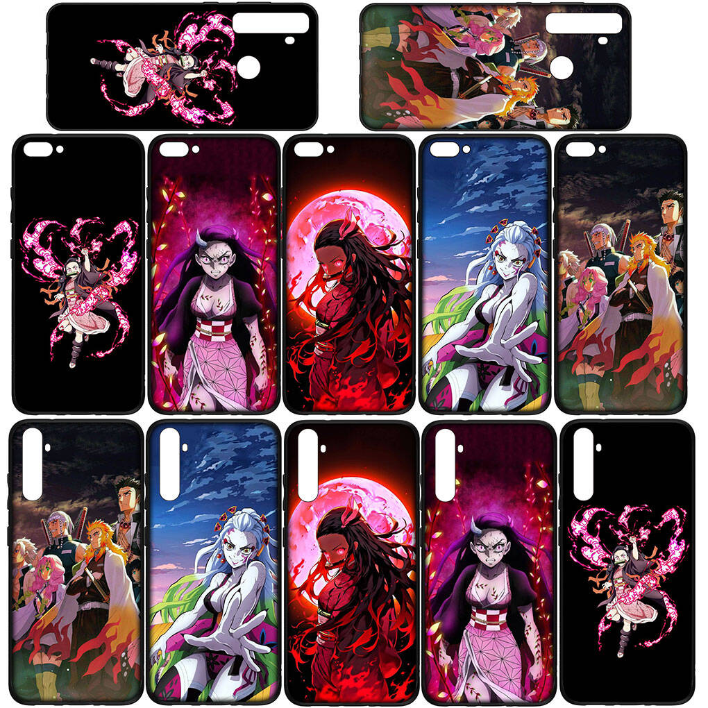 Phone Case for iPhone 17 16 15 Plus Huawei P30 P20 Lite Redmi Note 14 12 11 13 Pro Max OPPO A60 A80 A40 A38 Daki Gyutaro Nezuko Demon Slayer Tanjirou