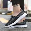Men's Shoes Summer Women's Handmade Woven Breathable Couple Casual Flat Bottom Lightweight Casual Loafers Large Size 2025