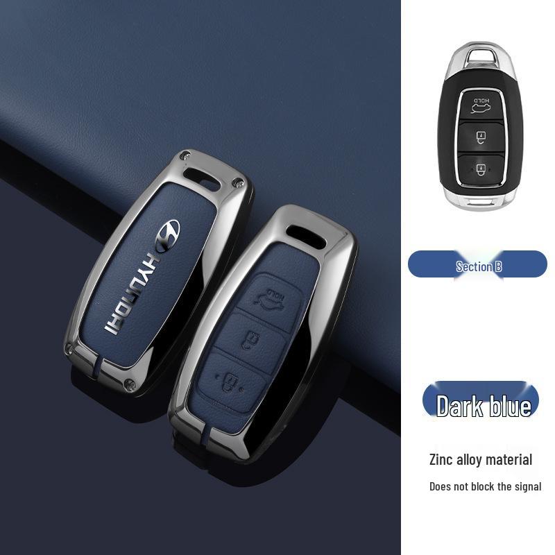 Key Cover Compatible with Beijing Hyundai Ix35, Elantra, Festa, Verna, Ix25, Santa Fe - Premium Men's Bag Case