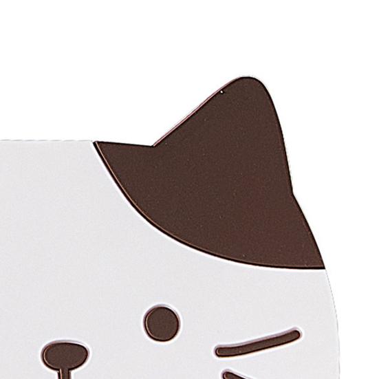 Cute Cat-Shaped Wooden Coaster Set Heat-Resistant Non-Slip Table Mat for Cups Mugs Rustic Kitchen Decor Gift for Cat Lovers