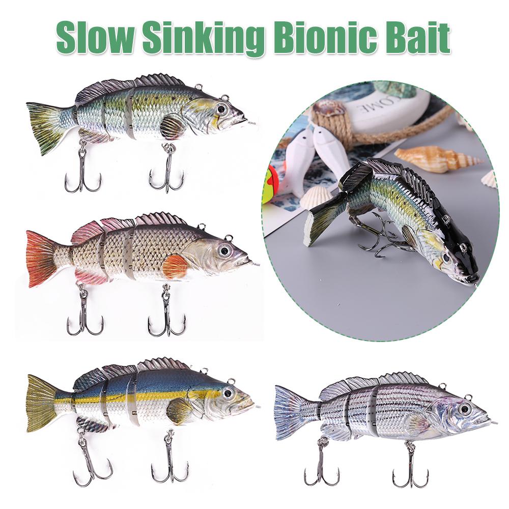 Fishing Lures Slow Sinking Bionic Bait Wobblers Vibration Spoon Crankbaits Multi Jointed Swimbait Hard Artificial Bait Tackle
