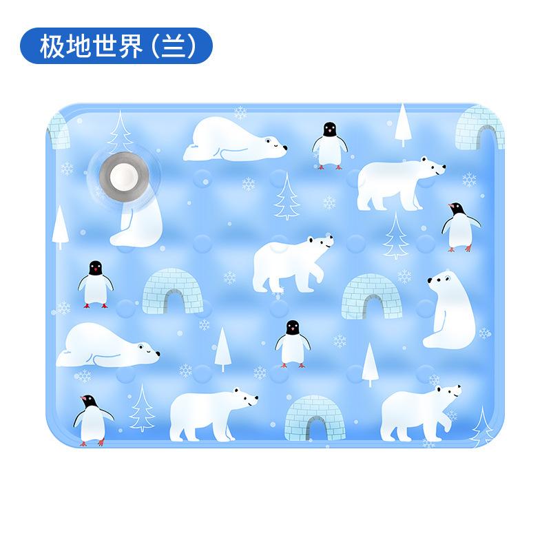 Haustier Kühlmatte Wassergefüllt 500ml Eis Pad für Hunde und Katzen Sommer Kühlbett Matte Langlebiges Ungiftiges Material Tragbares Design