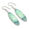 Natural Chrysoprase Gemstone Handmade 925 Sterling Silver Earring 2.01" AE-11593