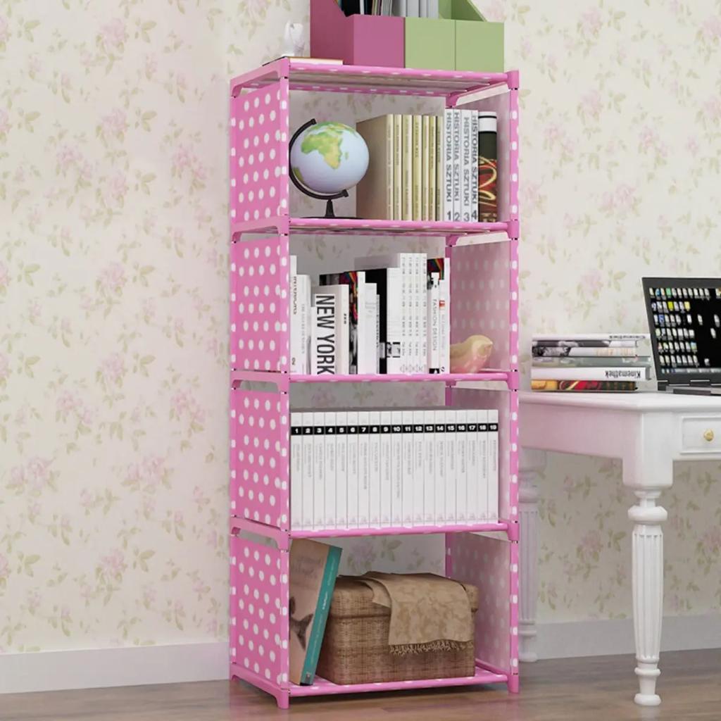 Simple Single Row Bookshelf for Storing Solid Metal Books and Miscellaneous Items, Suitable for Study and Household Use