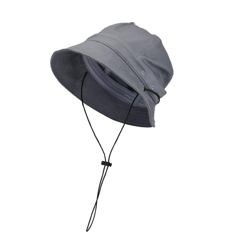 

Панама летняя солнцезащитная хлопковая шляпа-ведро повседневный стиль мужская и женская индивидуальность тренд солнцезащитная шляпа M（56-58cm）