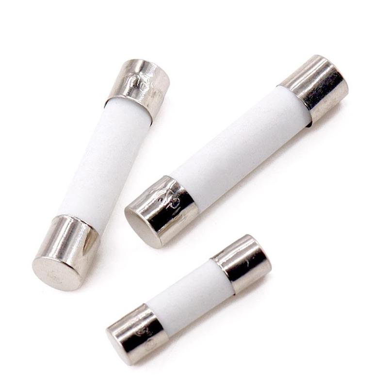 Fusível Cerâmico de Ação Rápida 250V 5X20MM 6X30MM 0.25A -30A