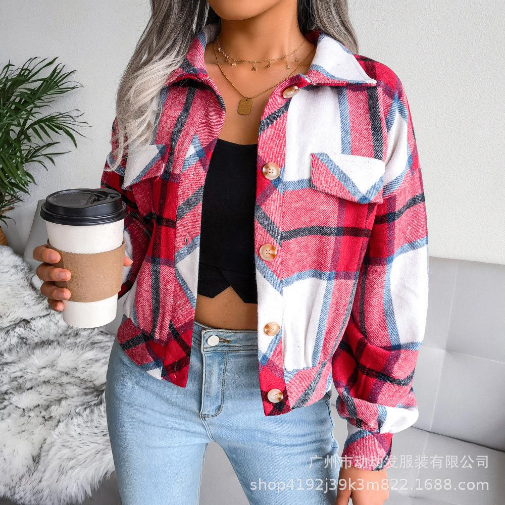 Collar Lantern Long Sleeve Blouse Ladies Casual Fashion Single-breasted Shirt