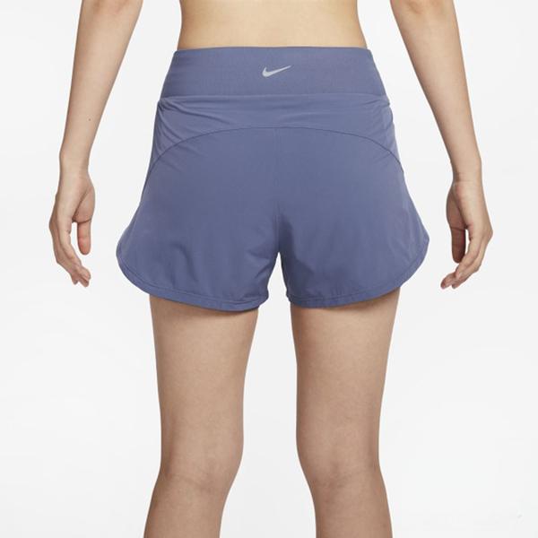 Nike Dri-FIT Bliss Solid Color Logo Quick-Dry 2-In-1 Shorts Women bottoms Fen-Blue DX6023-491