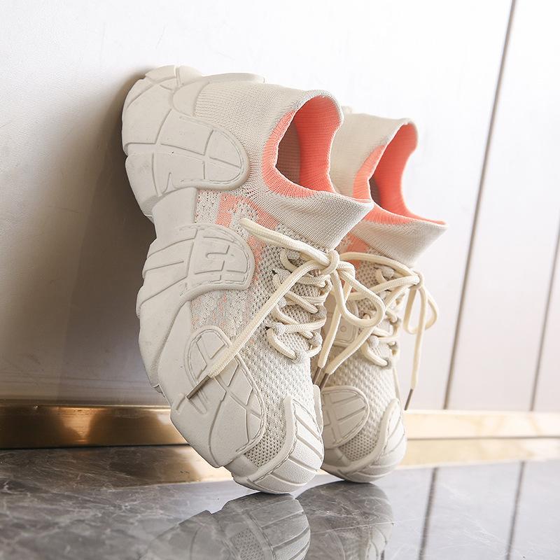 Octopus Flying Woven Shoes Women's Socks Shoes Thick Sole Heightening Women's Shoes Summer Comfortable Breathable Large Size Casual Shoes