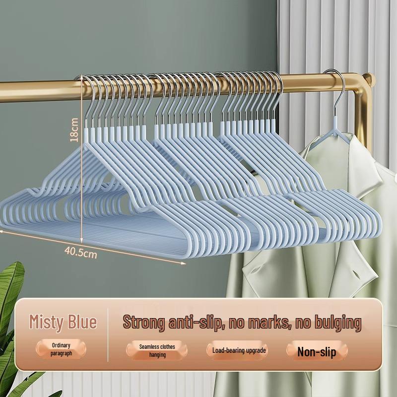 10-Pack Thickened Non-Slip Clothes Hangers - Durable Traceless Hangers for Home & Dormitory Use