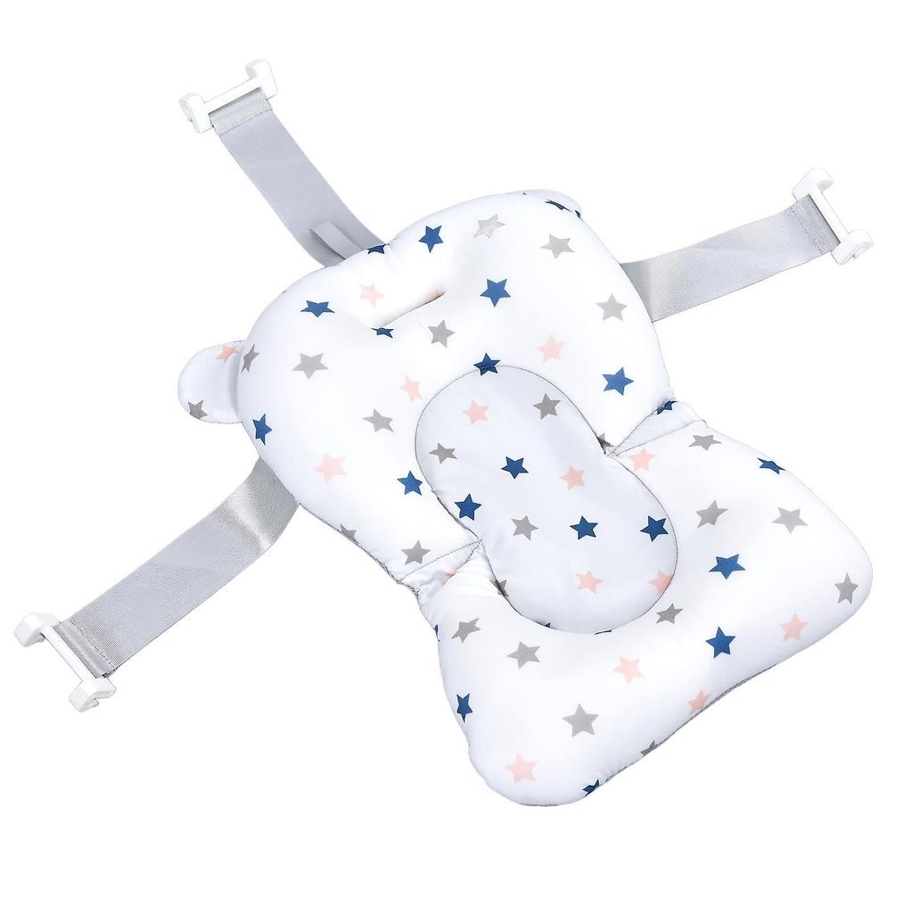 Baby Bathtub Mat Pad Cute Elegant Soft Breathable Newborn Infant Bath Support Floating Cushion Pillow
