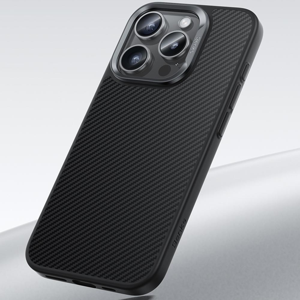 BENKS For iPhone 16 Pro Max Magnetic Case Kevlar Aramid Fiber+TPU Cover Compatible with MagSafe