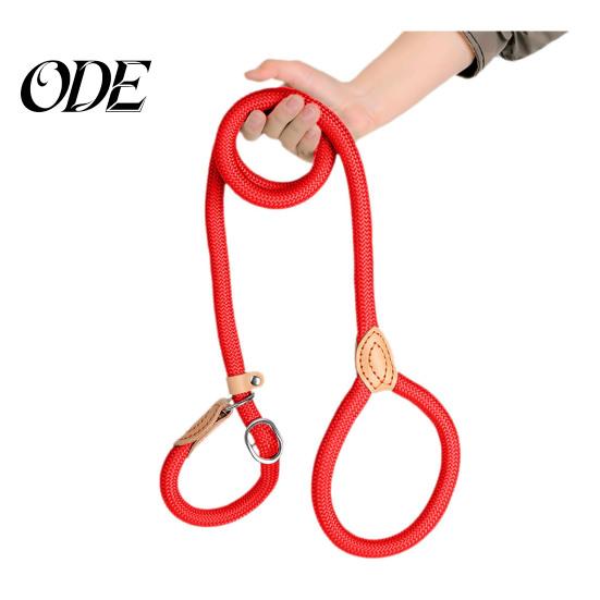 Sturdy Braided Rope Pet Lead Slip Leads for Dogs Heavy Duty Nylon Leash Car Travel Large Medium No Pull Training Walking Control Comfortable