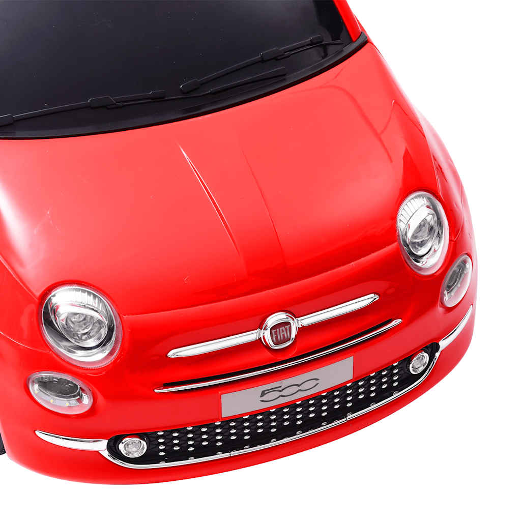 Vidaxl Elektryczny Samochód Jeździk Fiat 500, Czerwony