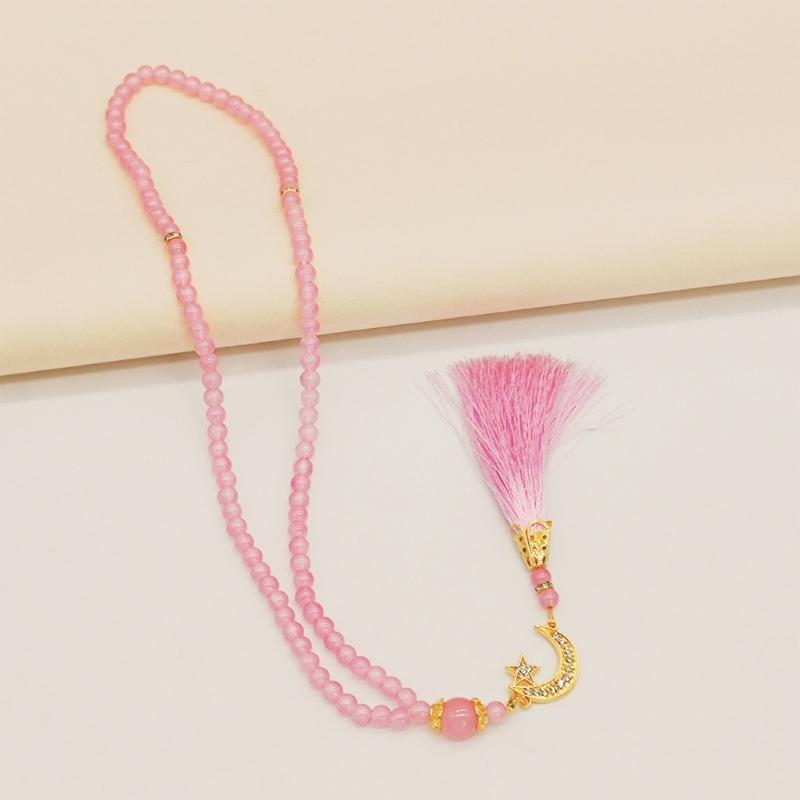 Delicate Rosary Beads Islamic Bracelet Religious Amulet 99 Count Tasbih