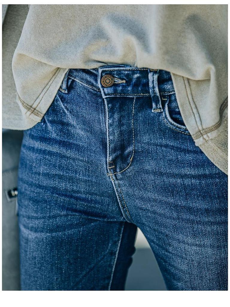 2022 Women's Flared Stretchy Denim Long Pants