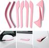 Fuchsia Pink Exterior Set for Tesla Model Y Model 3 2026 HW4.0 8PCS Door Handle Covers Side Camera Covers Mirror Trim Strips