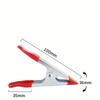 5pcs Mini Metal Heavy Duty Spring Clamps Crocodile Clip Red Plastic Tips Tool Clips Grip Holder