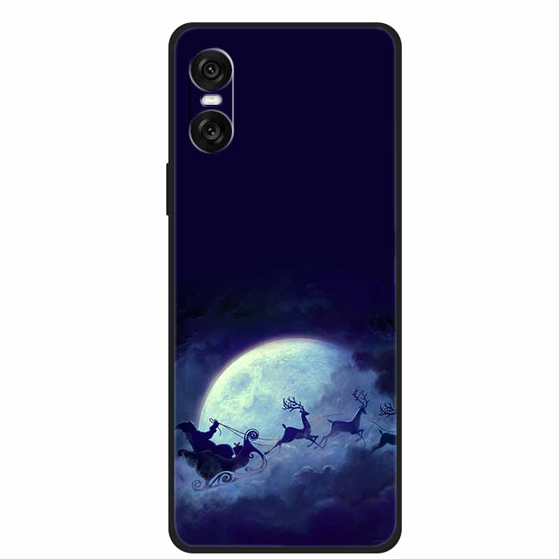 Christmas Phone Cases For Sony Xperia 10 VI 5G Case Soft TPU Silicone Santa Santa Claus Cover For Xperia 10VI Cover Bumper Funda