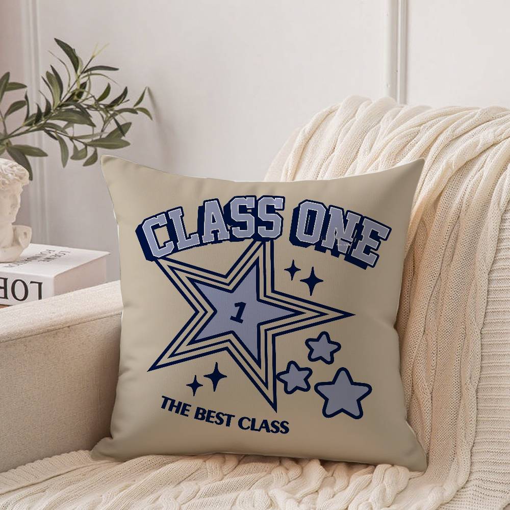 Classic Star Print Pillow Case Home Decor Throw For Sofa Bed Car Room Decor Gift Idea