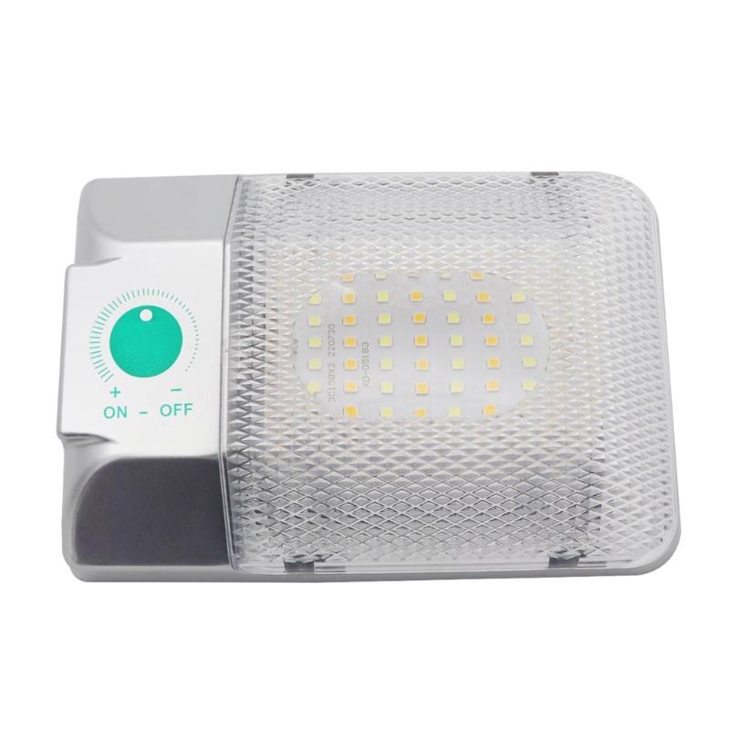 LED Light 12V Interior Dome Ceiling Light Three Color Dimming For Car Boat Camper Trailer Caravans Motorhome Accessories