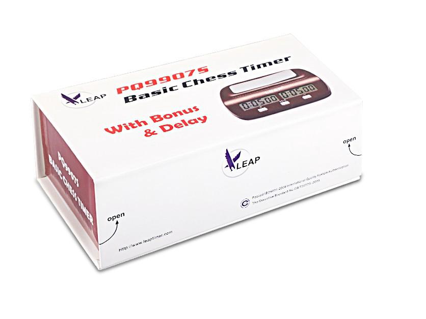 Tianfu 9907S Zegar szachowy na zawody Xiangqi - Czarny zegar odmierzający czas z funkcjami do przodu i do tyłu