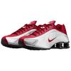 Nike Shox R4 Breathable Running Shoes Men's Silver Red HQ1988-009