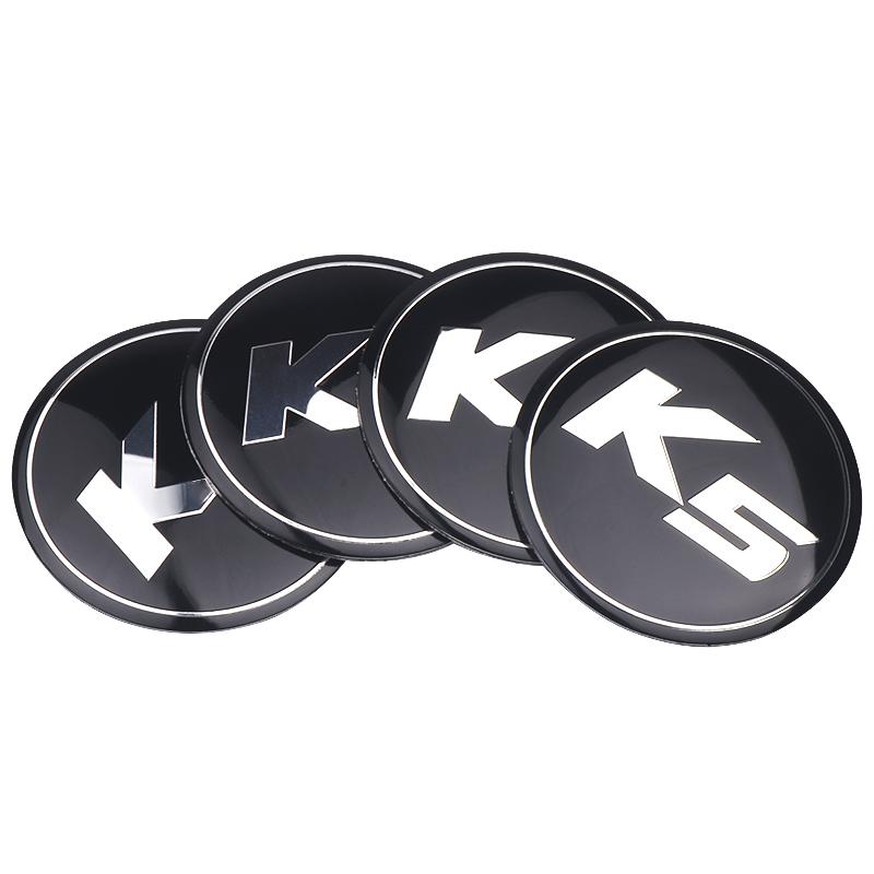 4 Stück 56MM Auto Radnabenkappe Abzeichen Emblem Aufkleber Radaufkleber für Kia Sportage Rio 3 Soul Picanto Cerato Niro Telluride