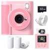 Moledro Instant Digital Print 1080P Thermal 32GB Micro SD Card Toy with Instant IPS Ages Girls and Perfect Gift for and New Japanese Instruction Pink