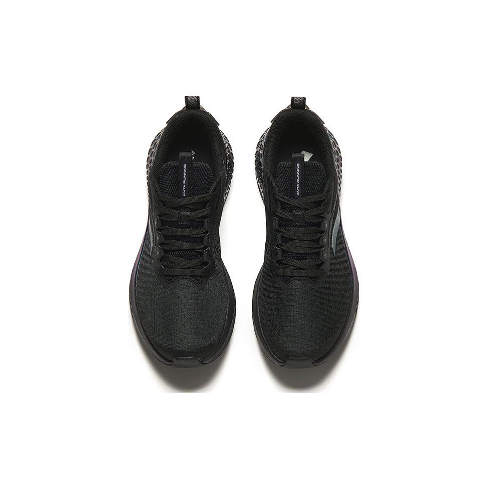 Anta C37+ Cushioning Slip Resistant Breathable Lightweight Low Top Running Shoes Men's Black 912425507-5