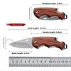 Stainless Steel Knife Mini Knife Folding High-strength Sharp Tactical Knife with Carabiner Housekeeper Portable Protective Knife