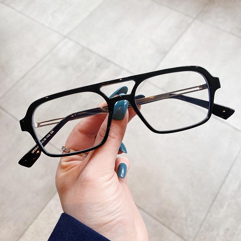 

Винтажные квадратные оранжевые очки для чтения Маленькая металлическая оправа с двойным мостиком Анти-синий Легкие мужские очки для пресбиопии 0~+600 0