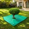 Telo Robusto in PE per Raccogliere Foglie e Potature da Giardino, Telo Impermeabile per Rifiuti con Foro e Fibbie Metalliche, per Raccogliere Foglie, Erba, Potature da Alberi e Siepi
