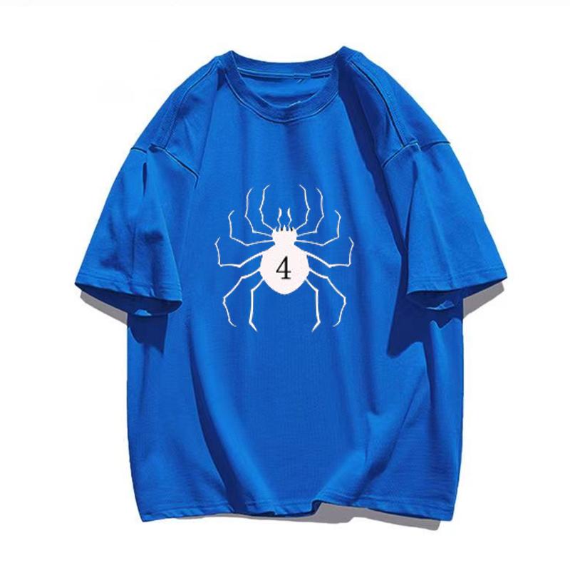 Pánské letní bavlněné tričko Vzor Pavouk 4 Topy Trička Pánské Ležérní O-výstřih Oblečení Dámské Krátký rukáv Harajuku Streetwear