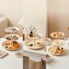 2/3 Tier Serving Tray Tiered Plastic Plates Cake Stand Fruit Bowl Dessert Food Snack Dish Buffet Tableware Kitchen Home Decor