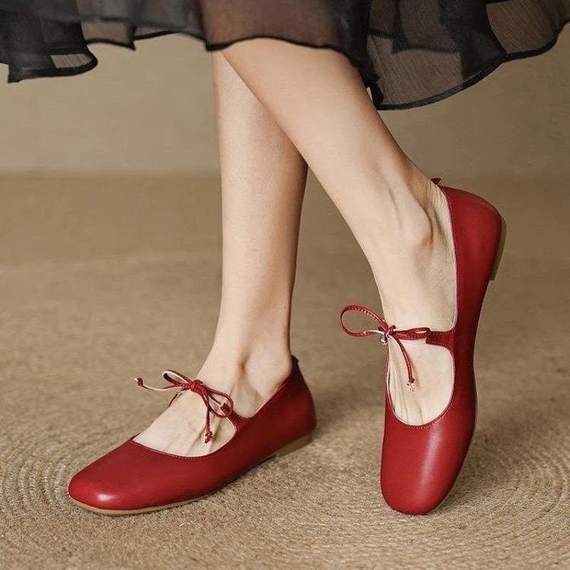 Fashion Women Mary Janes Shoes for Casual Low Heels Driving Shoes Classic Ballet Flats Shoes Spring 2025 Office Lady Footwear Topsiders