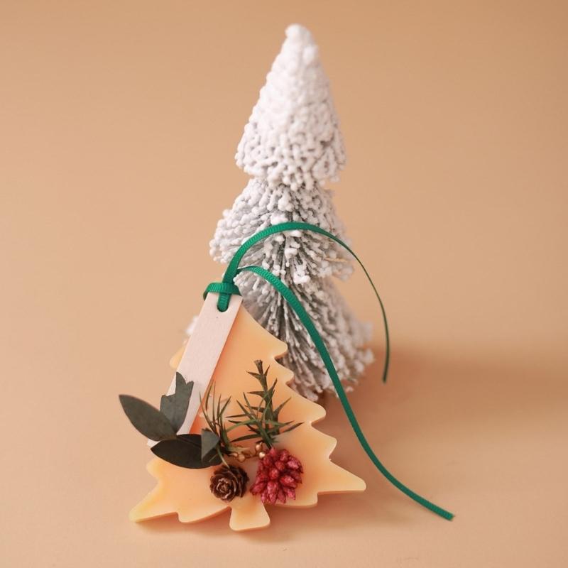 Flexible Silicone Aromatherapys Stone Mold Christmas Tree Decoration Mould High Temperature Resistant Mould for Ornament