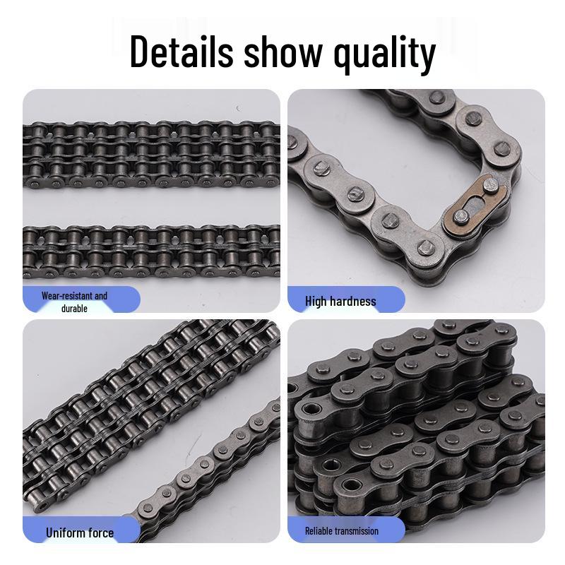 

Cross-Border Industrial Precision Roller Chain: Manganese Steel Quenched, Single/Double Row Conveyor Chain Single Row 08B-1-120