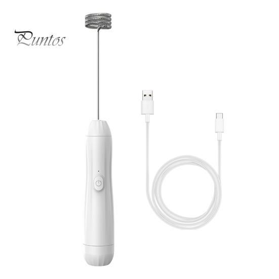 Milchaufschäumer, elektrischer Mixer, Edelstahl-Mixer, 2-in-1, wiederaufladbar, Schneebesen, Schaumbereiter für Kaffee, Latte, Cappuccino, heiße Schokolade, Matcha