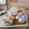 Girls' Casual College Style White Shoes Spring and Autumn Mesh Breathable Sports Shoes Boys' Non-slip Dad Shoes