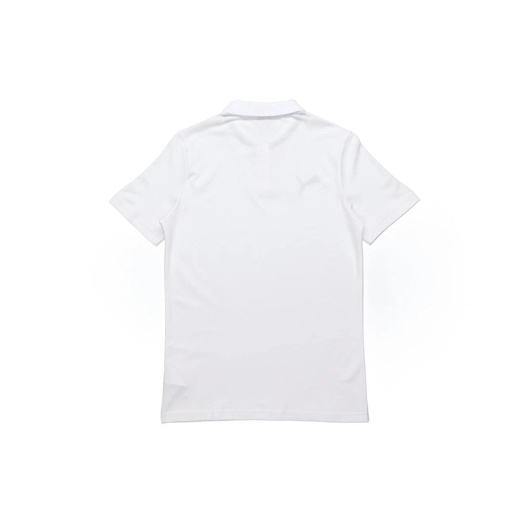 PUMA Polo Shirts Men's White Polo Collar Moderate Straight Fit (Unisex) Polo Shirts 656579 04