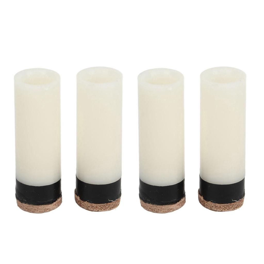 12PCS Pool Cue Tips 11mm PU Leather and Plastic Universal Cue Tip Replacements for Billiard Hall