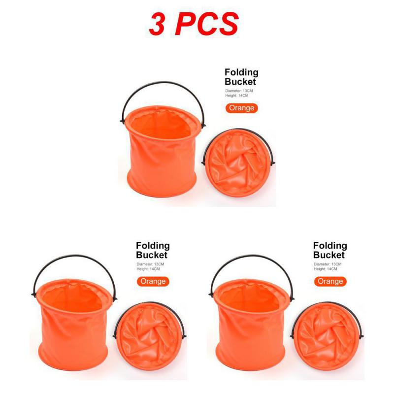 13PCS Retractable Bucket For Fishing Folding Collapsible Bucket Wash Outdoor Fishing Square Barrel Restroom Food Prep Area Folding for Home
