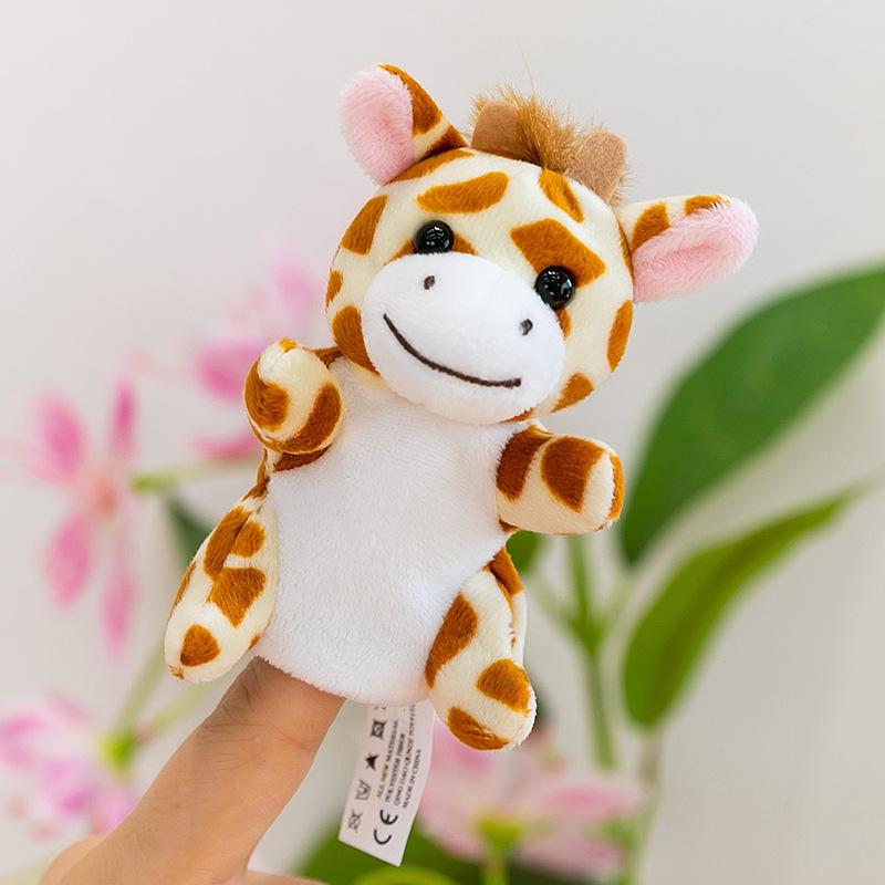 Forest Animal Finger Doll Panda Plush Toy Children Ocean Shark Doll