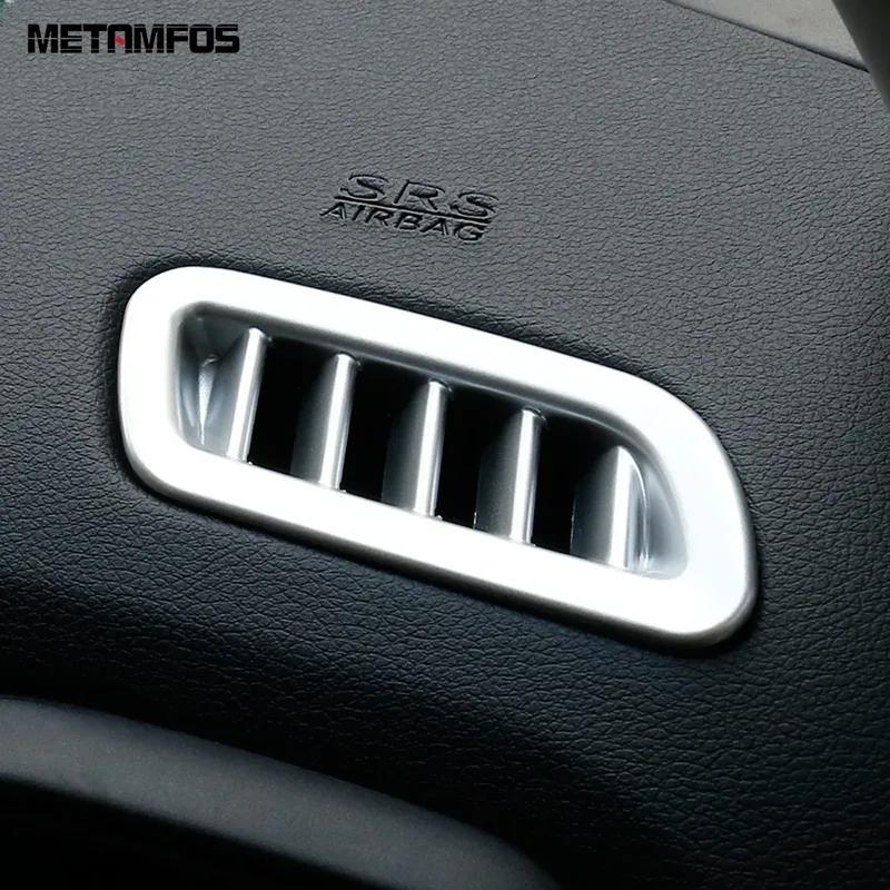 Front Upper Air Condition AC Vent Outlet Cover Trim For Jeep Renegade 2015-2024 2025 Chrome Interior Accessories Car Styling