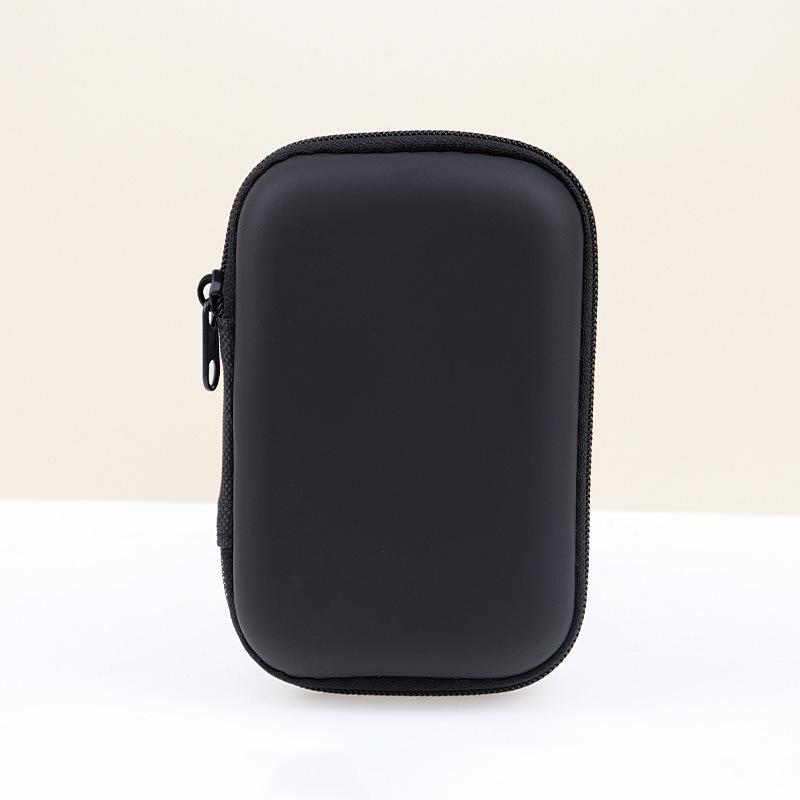 Eva Storage Bag for Earphones, CCD Camera, and Data Cable - Compact PU Zipper Design